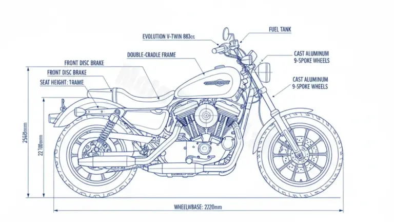 Harley-Davidson SPORTSTER 883 DELUXE – XLH-883D Service Data: Oil, Battery & Specs