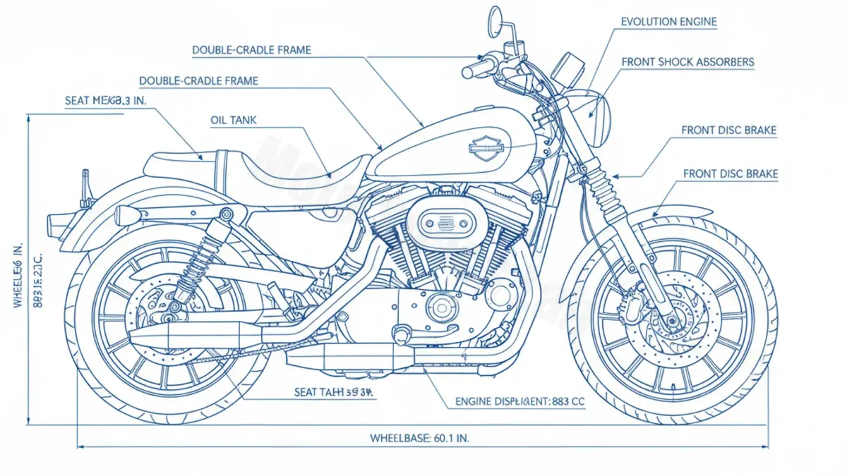Harley-Davidson SPORTSTER 883 R - XL883R Technical Review & Maintenance Guide