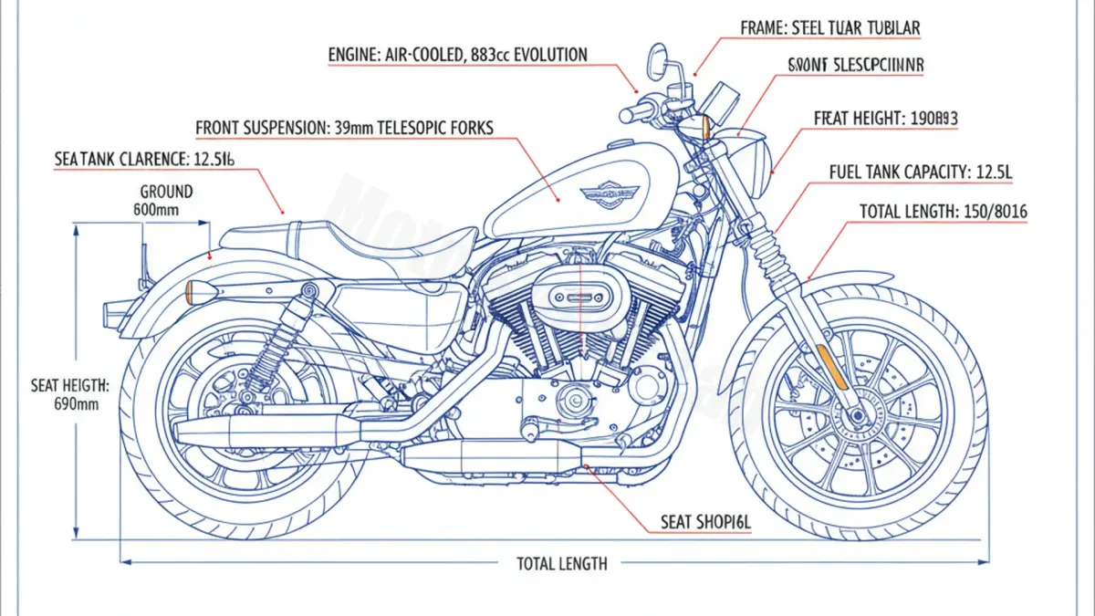 Harley-Davidson SPORTSTER 883 SUPERLOW (EURO 4) - XL883L/17 Maintenance Schedule & Torque Settings