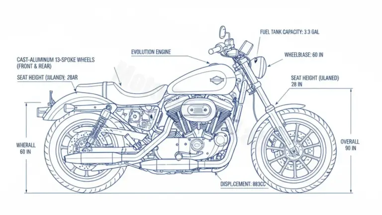 Oil & Tires: Harley-Davidson SPORTSTER CUSTOM 53 – XL53C Technical Specifications