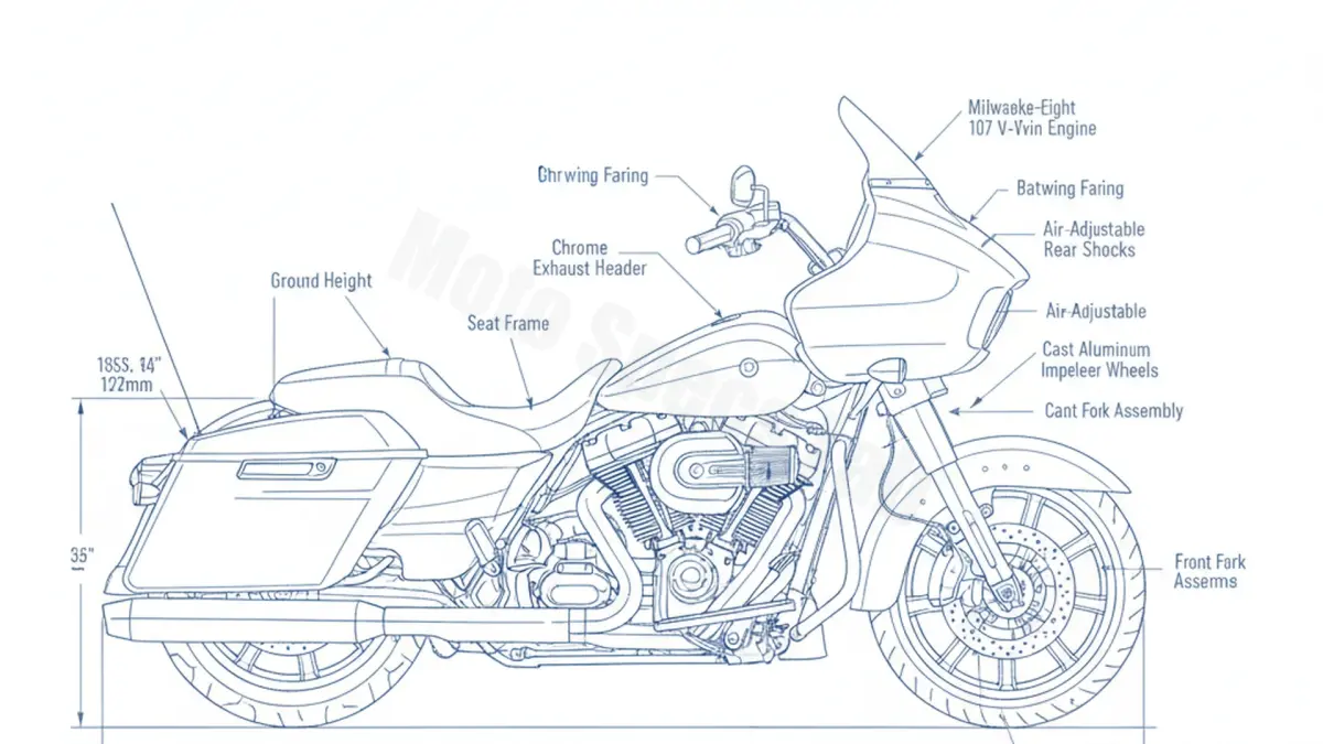 Harley-Davidson STREET GLIDE SPECIAL (EURO 4) - FLHXS/17 Specs: Engine Oil, Gap & Tire PSI specs