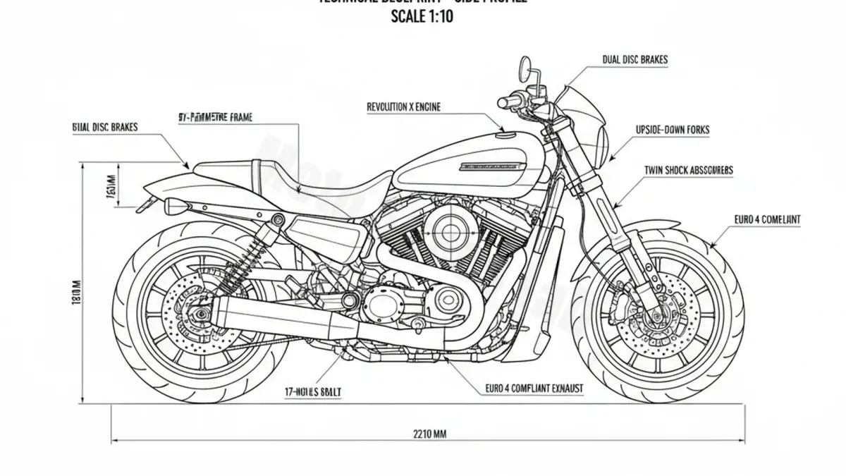 Harley-Davidson STREET ROD 750 (EURO 4) - XG750A Service Data: Oil, Battery & Specs specs