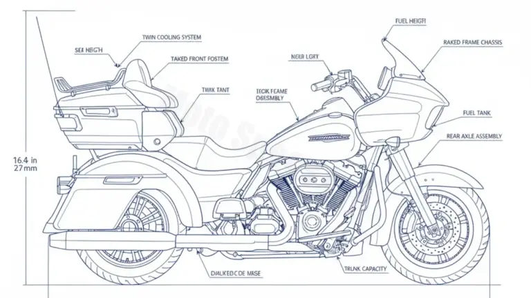 Harley-Davidson TRI GLIDE ULTRA (107 CUI) – FLHTCUTG/17 (2017-2018) Data: Oil Capacity & Rim Specs
