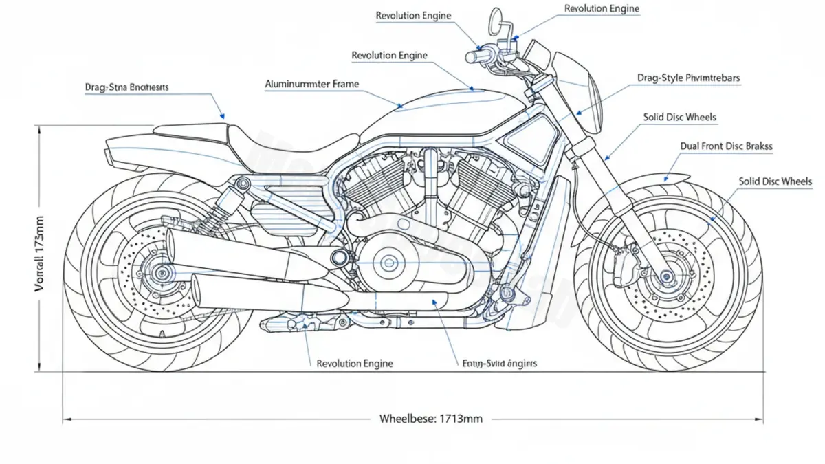 Harley-Davidson V-ROD (A-MODELL) - VRSCA (2002–2006) Factory Oil & Tire Pressure Data specs
