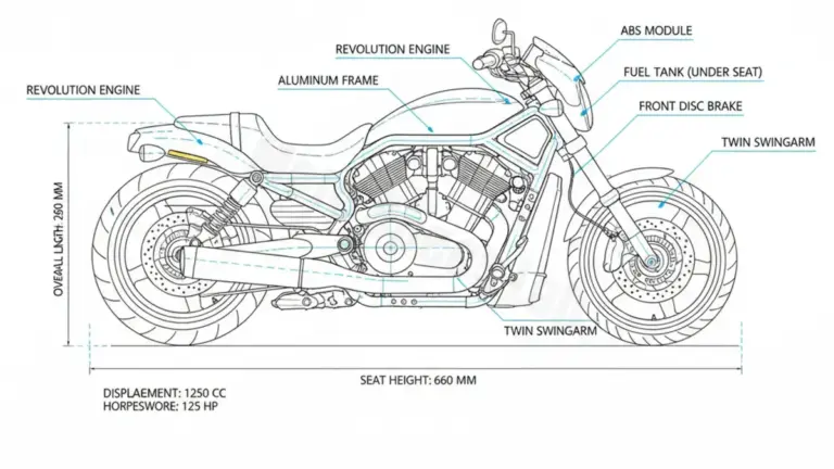 Harley-Davidson V-ROD / ABS – VRSCAW Specs: Engine Oil, Gap & Tire PSI