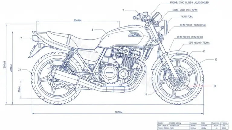 Honda CB-1 (CB400 F) – NC27 (1989-1991) Factory Oil & Tire Pressure Data