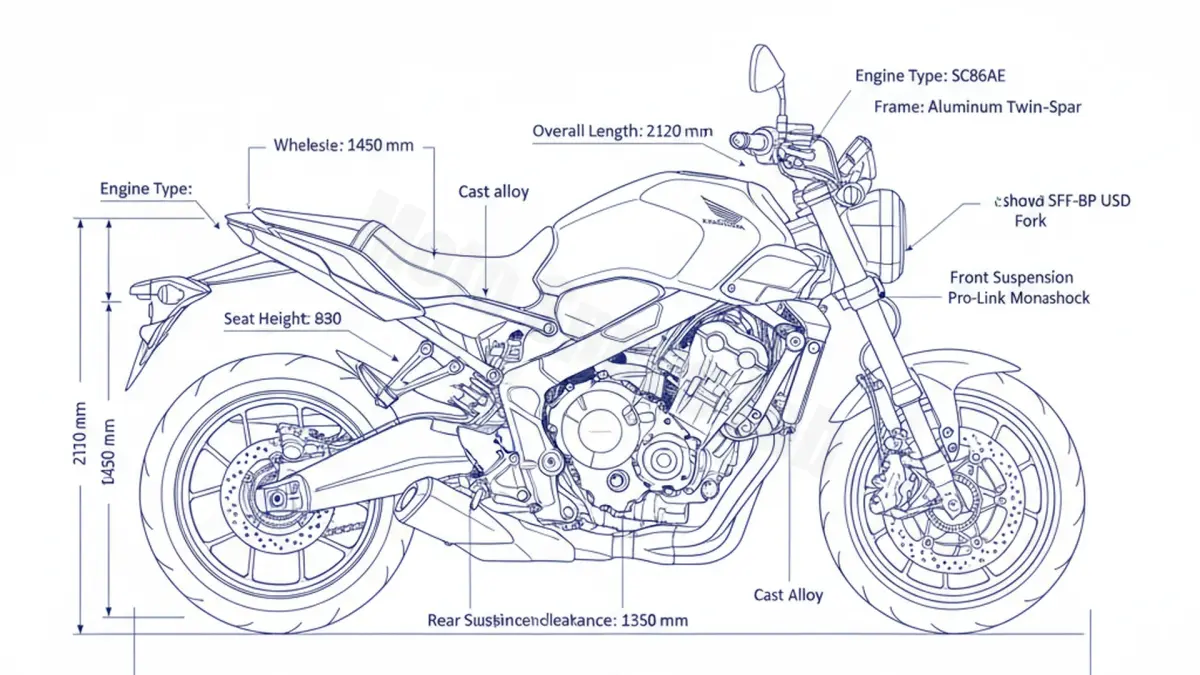 Honda CB 1000 Hornet - SC86A Maintenance: Recommended Oil & Tires specs