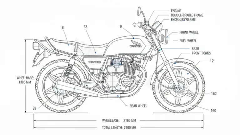 Honda CB 250 N (EURO-SPORT) – CB250T Service Guide: Oil Level & Tire Specs