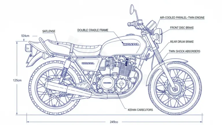 Honda CB 250 N/ND – CB250N Specs: Oil Capacity & Tire Pressure