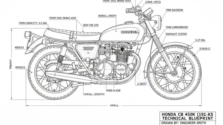 Honda CB 450 K1-K5 – CB450K Maintenance Schedule & Torque Settings
