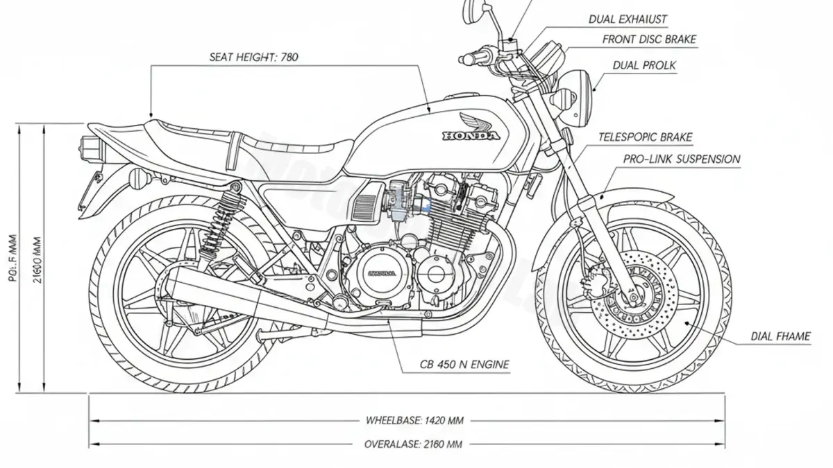 Honda CB 450 N - PC14 Technical Review & Maintenance Guide