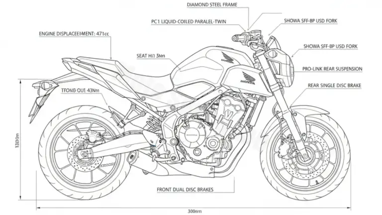 Honda CB 500 Hornet – PC71 Specs: Engine Oil, Gap & Tire PSI