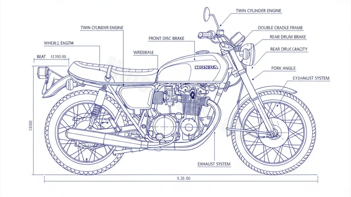 Honda CB 500 TWIN - CB500T (1975 – 1976) Factory Oil & Tire Pressure Data