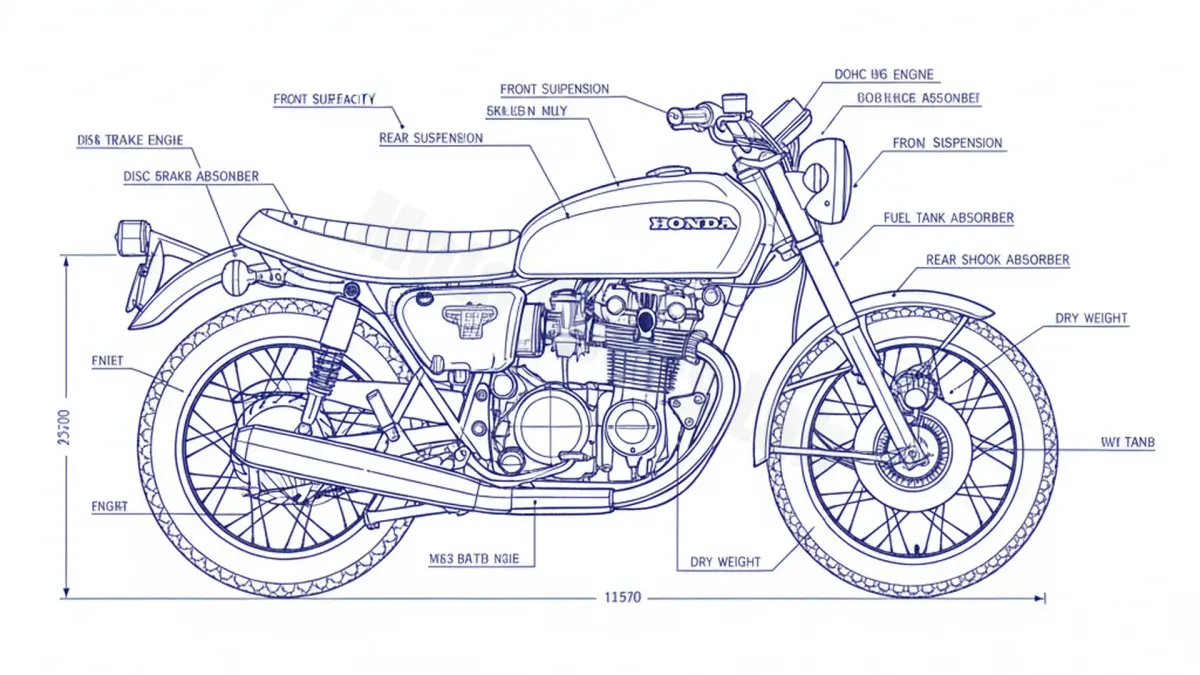 Honda CB 550 K3 - CB550K Service Data: Oil, Battery & Specs specs
