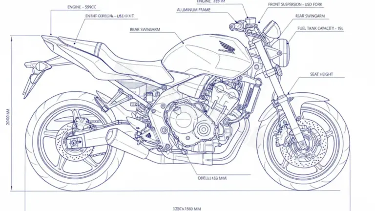 Oil & Tires: Honda CB 600 F HORNET – PC41 Technical Specifications