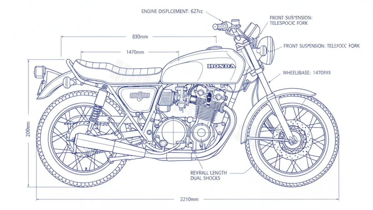 Honda CB 650 C - RC05 Service Data: Oil, Battery & Specs specs