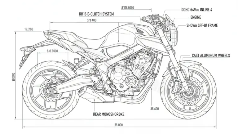 Honda CB 650 R / E-Clutch – RH16 Service Data: Oil, Battery & Specs