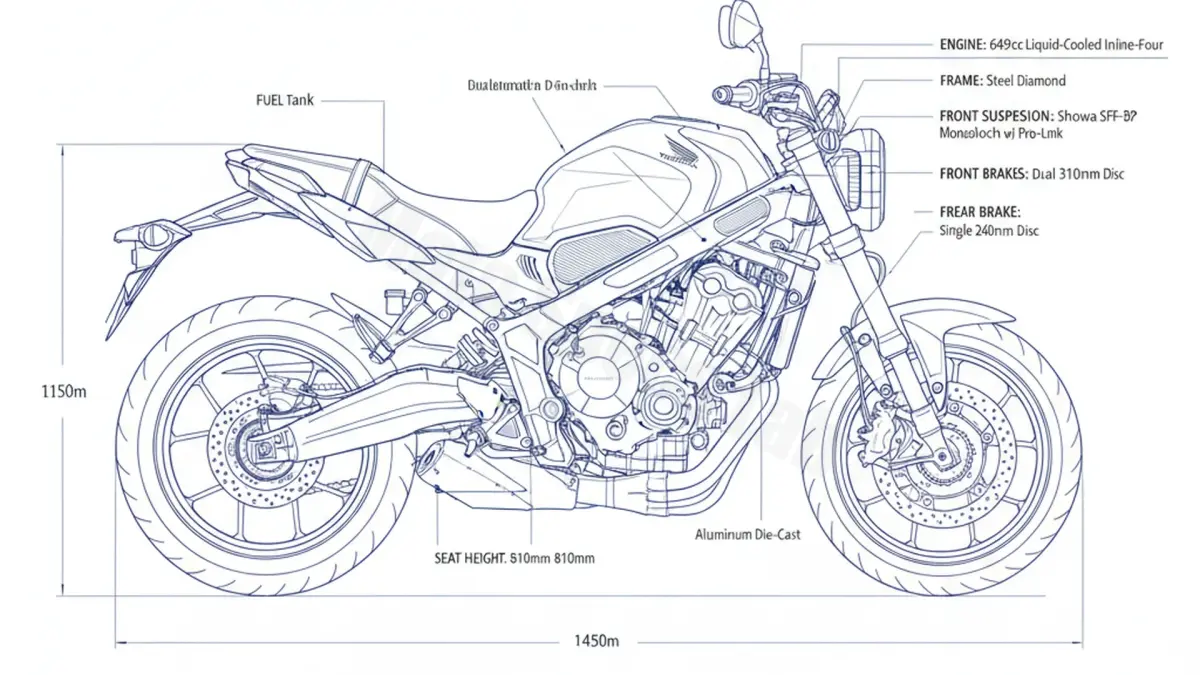 Honda CB 650 R NEO SPORTS CAFÉ (EURO 5) - RH02 Specs: Oil Capacity & Tire Pressure