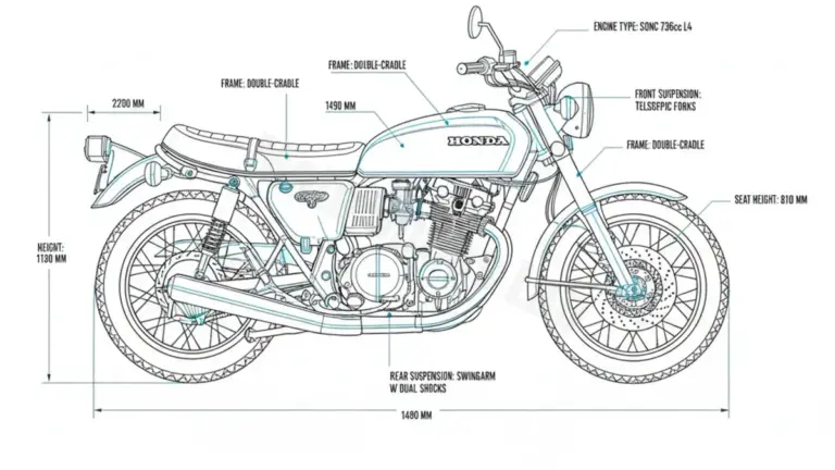 Honda CB 750 FOUR K7 – CB750K Workshop Data: Fluids, Plugs & Tires
