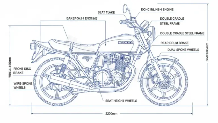 Honda CB 750 K (KZ/KA/KB) – RC01 Service Guide: Oil Level & Tire Specs