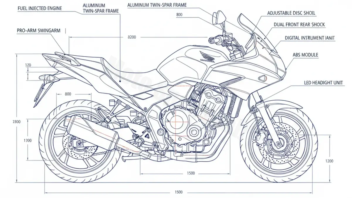 Honda CBF 1000 F - SC64 Service Guide: Oil Level & Tire Specs