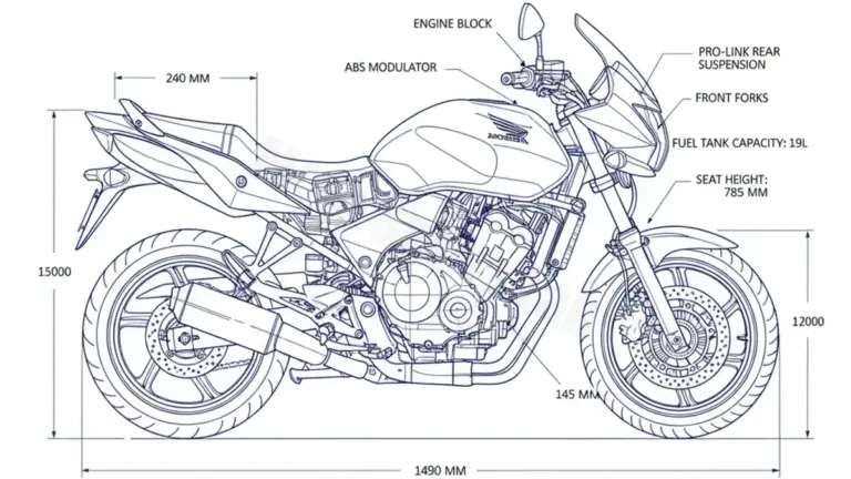 Honda CBF 600 / ABS – PC43 Specs: Oil Capacity & Tire Pressure