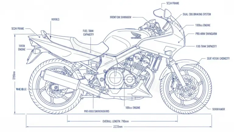 Honda CBR 1000 F/DUAL – SC24/94 (1994 (SC24 Dual CBS)) Data: Oil Capacity & Rim Specs