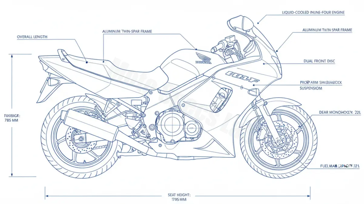Oil & Tires: Honda CBR 1000 F/DUAL - SC24/96 Technical Specifications