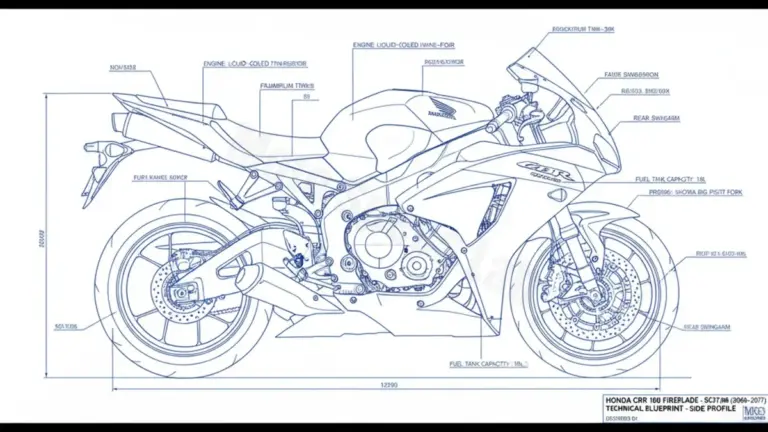 Honda CBR 1000 RR FIREBLADE – SC57/06 (2006–2007) Data: Oil Capacity & Rim Specs