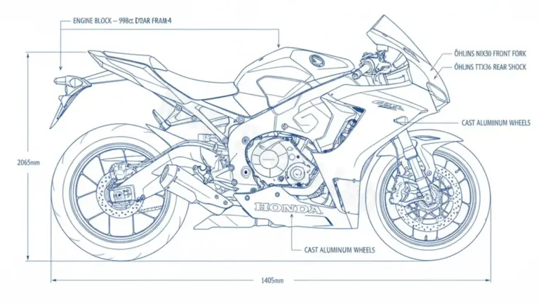 Honda CBR 1000 RR FIREBLADE SP (EURO 4) – SC77-SP Workshop Data: Fluids, Plugs & Tires