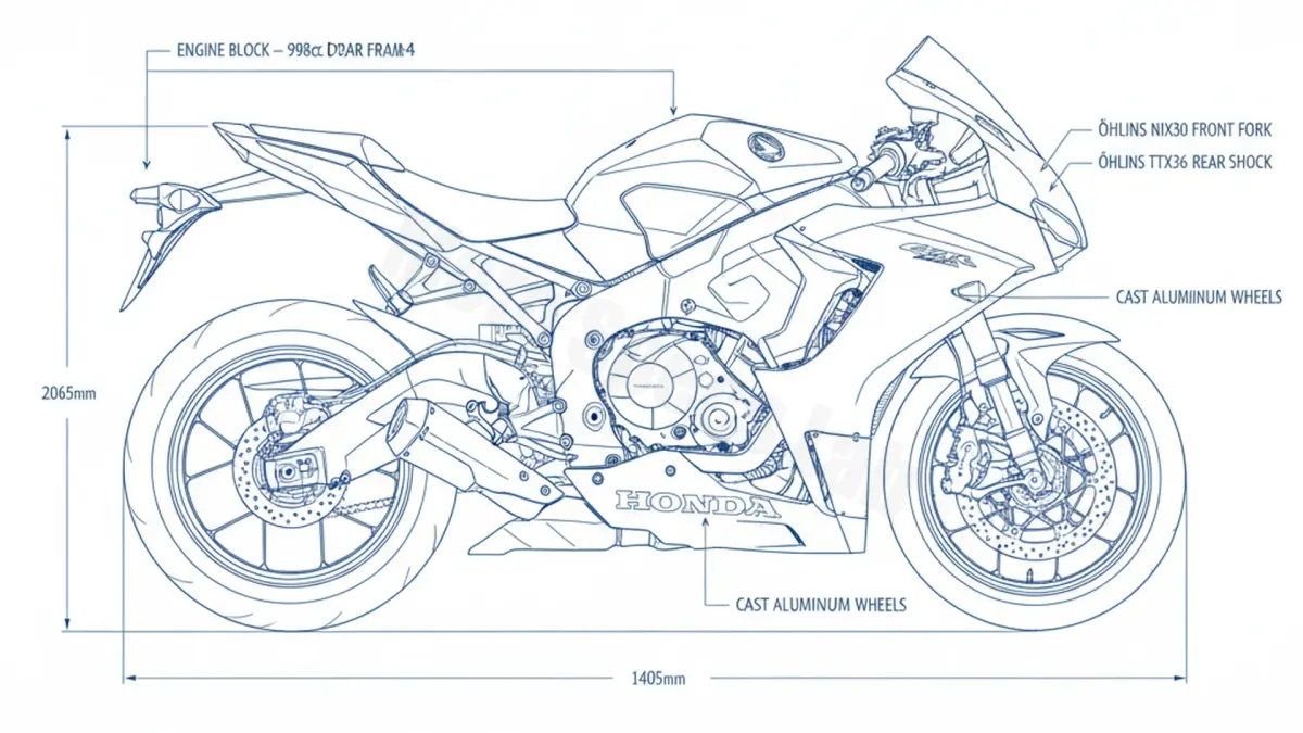 Honda CBR 1000 RR FIREBLADE SP (EURO 4) - SC77-SP Workshop Data: Fluids, Plugs & Tires