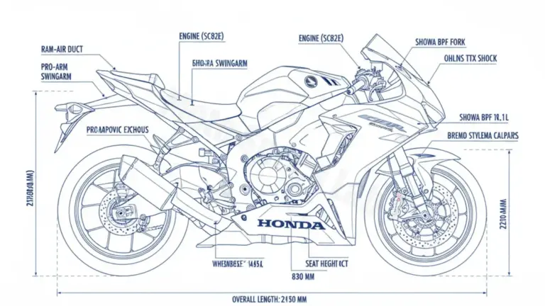 Honda CBR 1000 RR-R FIREBLADE (EURO 5) – SC82 Specs: Oil Capacity & Tire Pressure