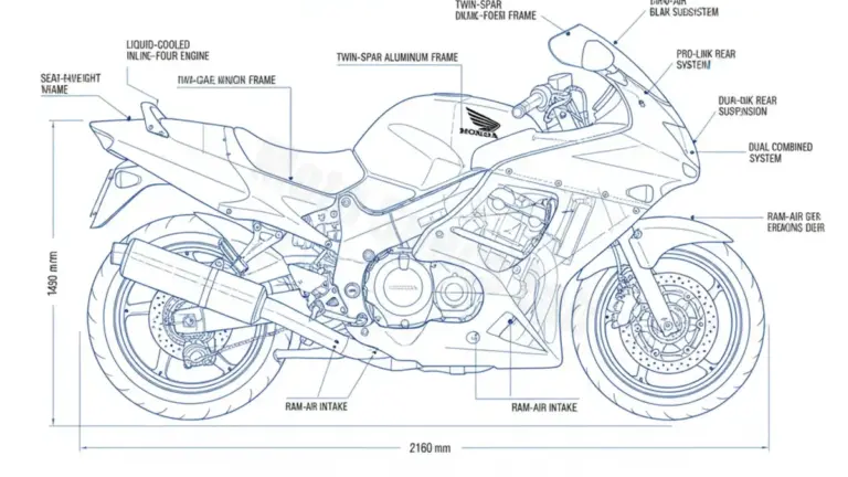 Honda CBR 1100 XX BLACKBIRD – SC35G Service Guide: Oil Level & Tire Specs
