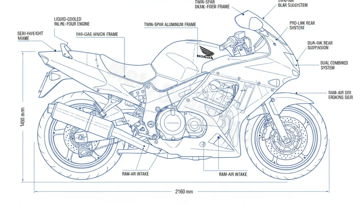Honda CBR 1100 XX BLACKBIRD - SC35G Service Guide: Oil Level & Tire Specs