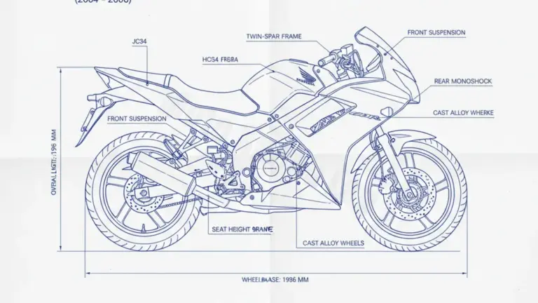 Honda CBR 125 R – JC34 (2004 – 2006) Factory Oil & Tire Pressure Data