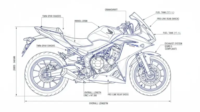 Honda CBR 500 R (EUR0 5) – PC62A (2021–2023) Factory Oil & Tire Pressure Data