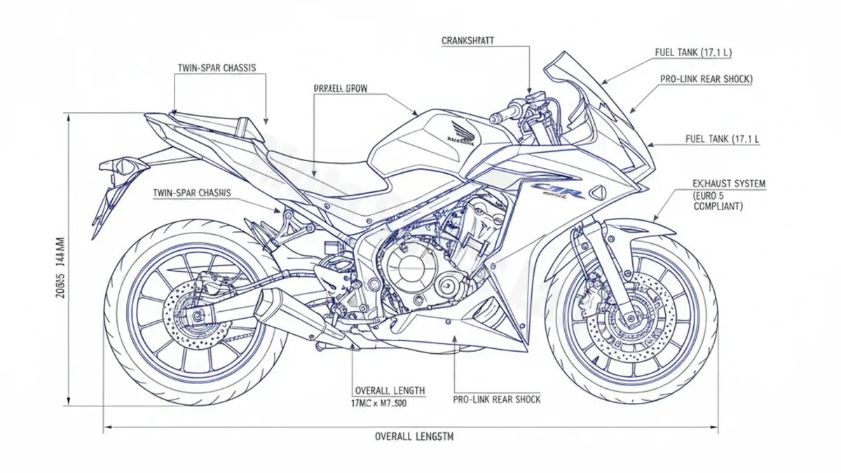 Honda CBR 500 R (EUR0 5) - PC62A (2021–2023) Factory Oil & Tire Pressure Data