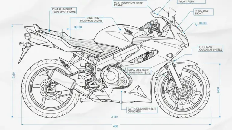 Honda CBR 600 F – PC41/11 (2011–2013) Data: Oil Capacity & Rim Specs