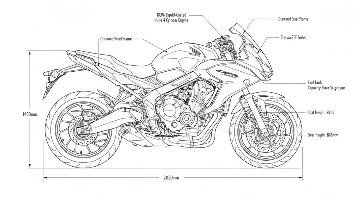Review: Honda CBR 650 F (EURO 4) - RC96 (2017 – 2018) Specs & Features specs