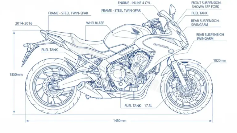 Honda CBR 650 F – RC74 Specs: Engine Oil, Gap & Tire PSI