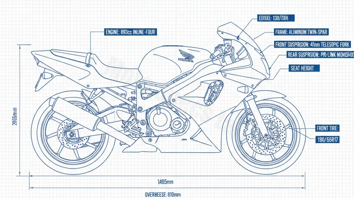 Honda CBR 900 RR FIREBLADE - SC28 Specs: Oil Capacity & Tire Pressure specs