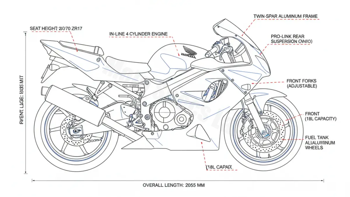 Honda CBR 900 RR FIREBLADE - SC50 Workshop Data: Fluids, Plugs & Tires