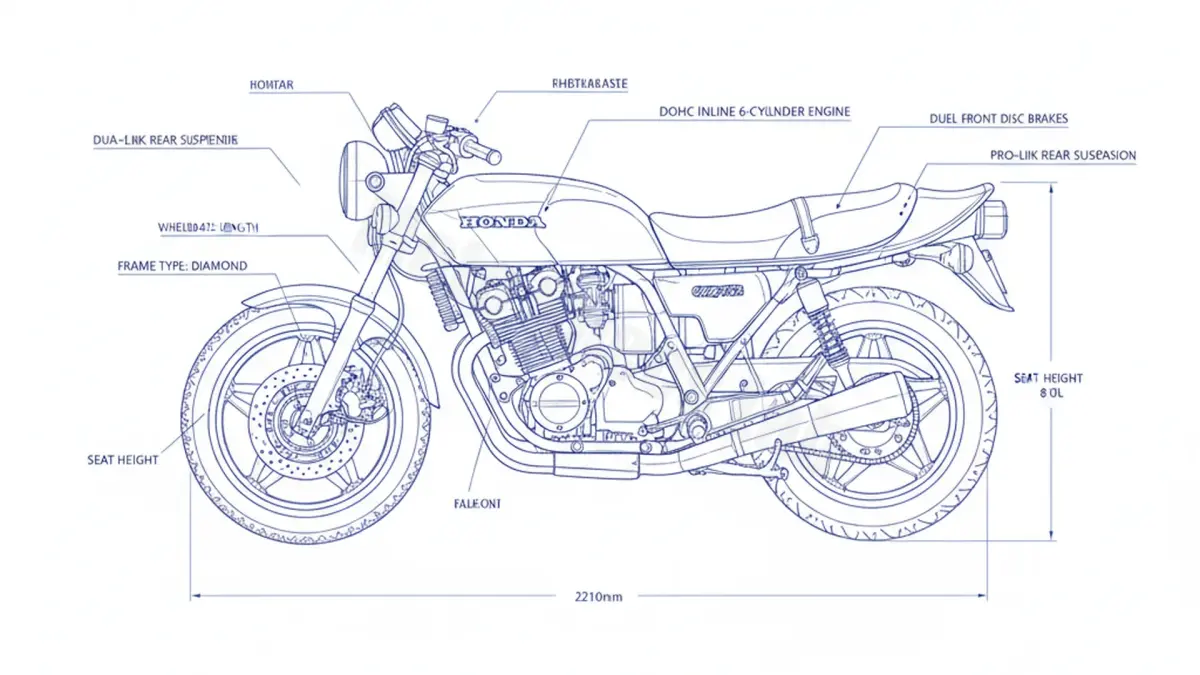 Honda CBX 1000 - CB1 Workshop Data: Fluids, Plugs & Tires specs