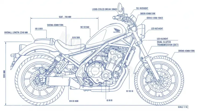 Honda CMX 1100 Rebel DCT – SC87B (2021 – Present) Factory Oil & Tire Pressure Data
