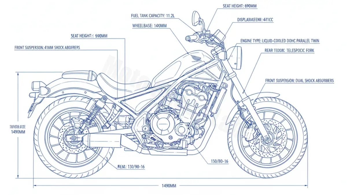 Review: Honda CMX 500 Rebel (EURO 5) - PC56A/20 (2020 – Present) Specs & Features