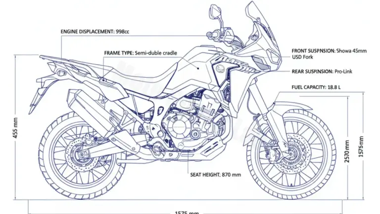 Oil & Tires: Honda CRF 1000 L AFRICA TWIN – SD04 Technical Specifications
