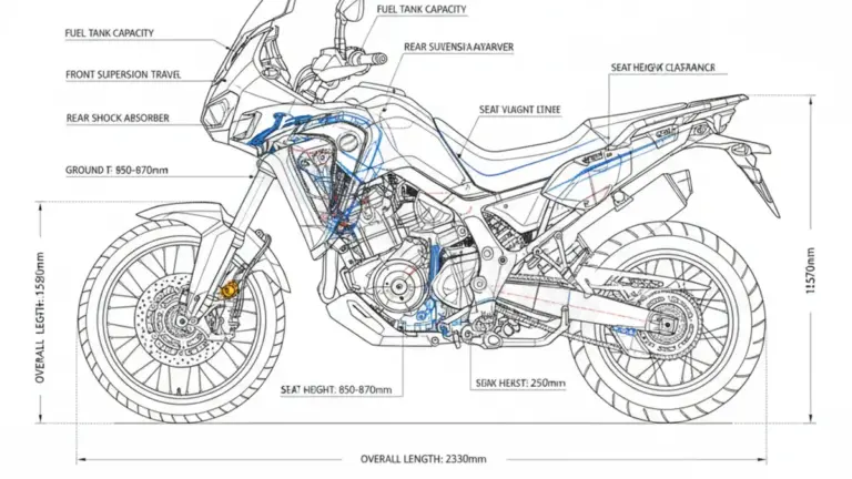 Honda CRF 1100 L A.T. ADVENTURE SPORTS DCT – SD09B Workshop Data: Fluids, Plugs & Tires