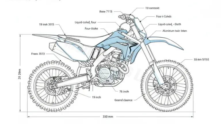 Honda CRF 150 RB 19/16 ZOLL – KE03A/9/11 Specs: Engine Oil, Gap & Tire PSI