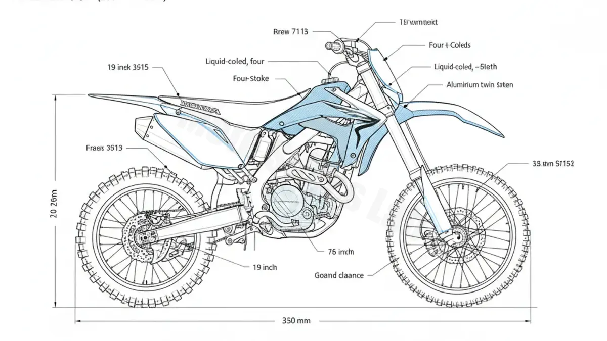 Honda CRF 150 RB 19/16 ZOLL - KE03A/9/11 Specs: Engine Oil, Gap & Tire PSI