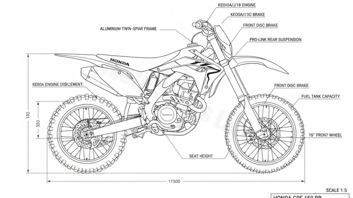Honda CRF 150 RB 19/16 ZOLL - KE03A/J/18 Full Specifications & Ownership Data